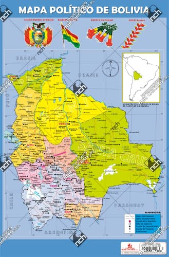 [LAM-189] LAM-189 | Mapa Político De Bolivia